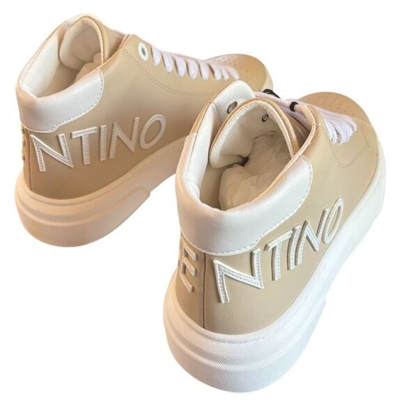 Valentino by Mario Valentino Alisha Logo Mid Top Sneakers NWT Size 6 1/2 - Picture 5 of 10